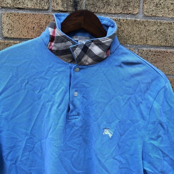 Vintage Burberry Brit Novacheck Collar Button Up Shirt XL - Picture 1 of 6